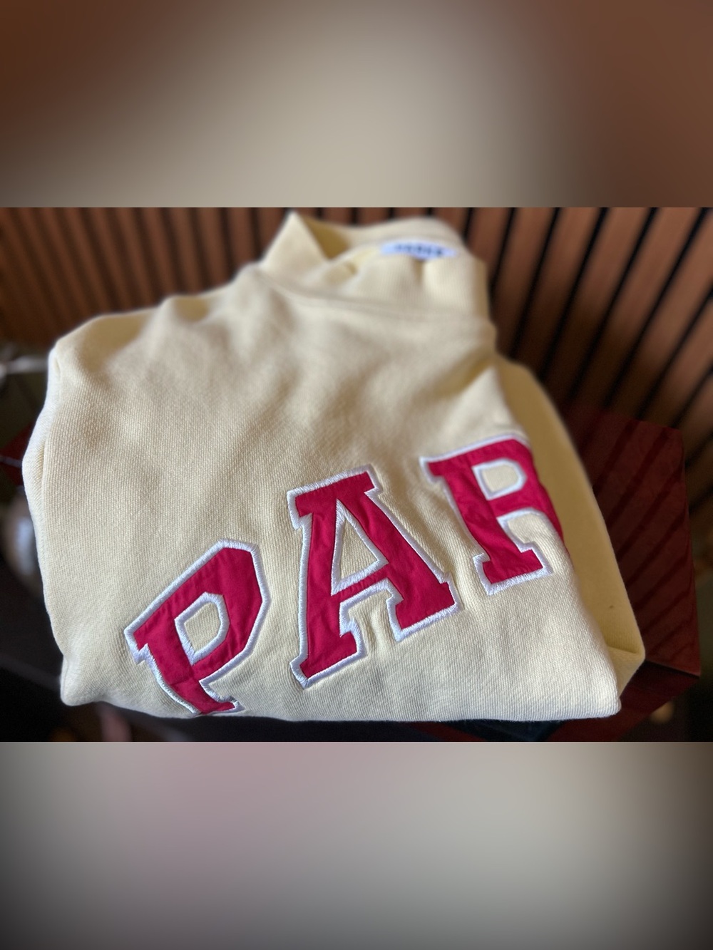 Parke Varsity Mockneck Heritage Lemonade Sweatshirt
L/XL